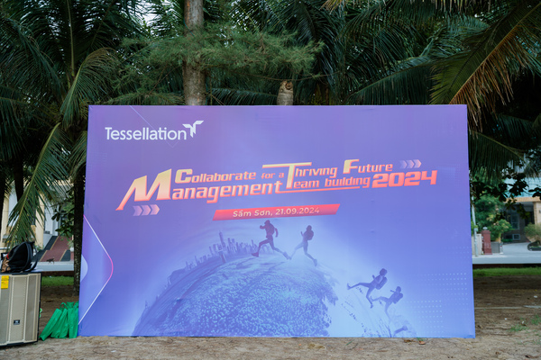 Mẫu backdrop vui nhộn cho sự kiện team building