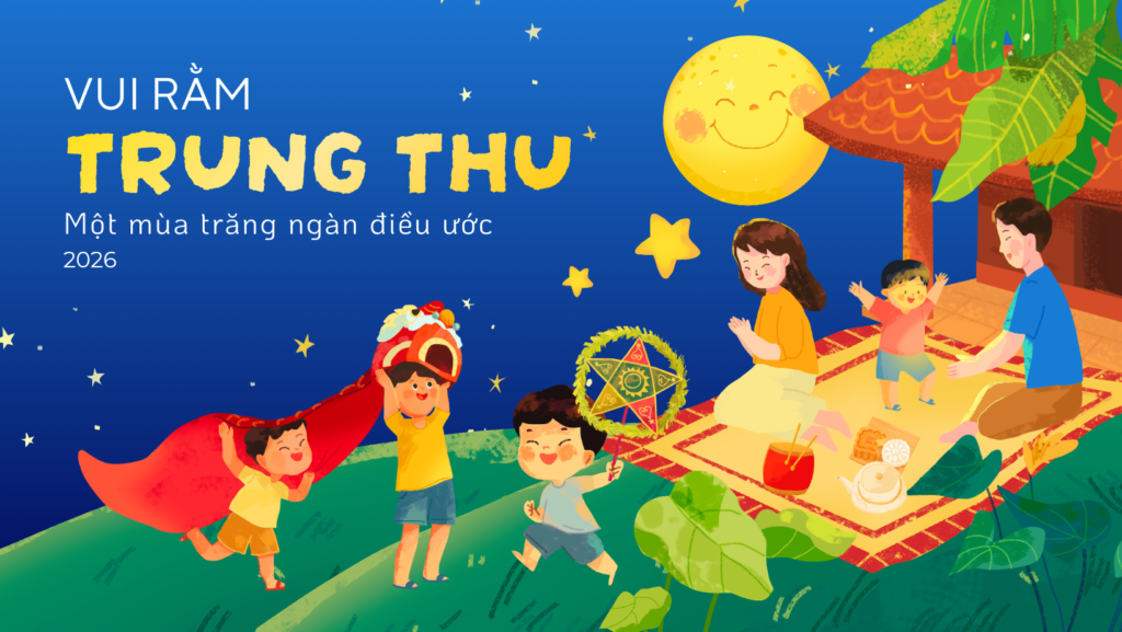 Mẫu 1: Poster “Tết Trung thu Sum Vầy”