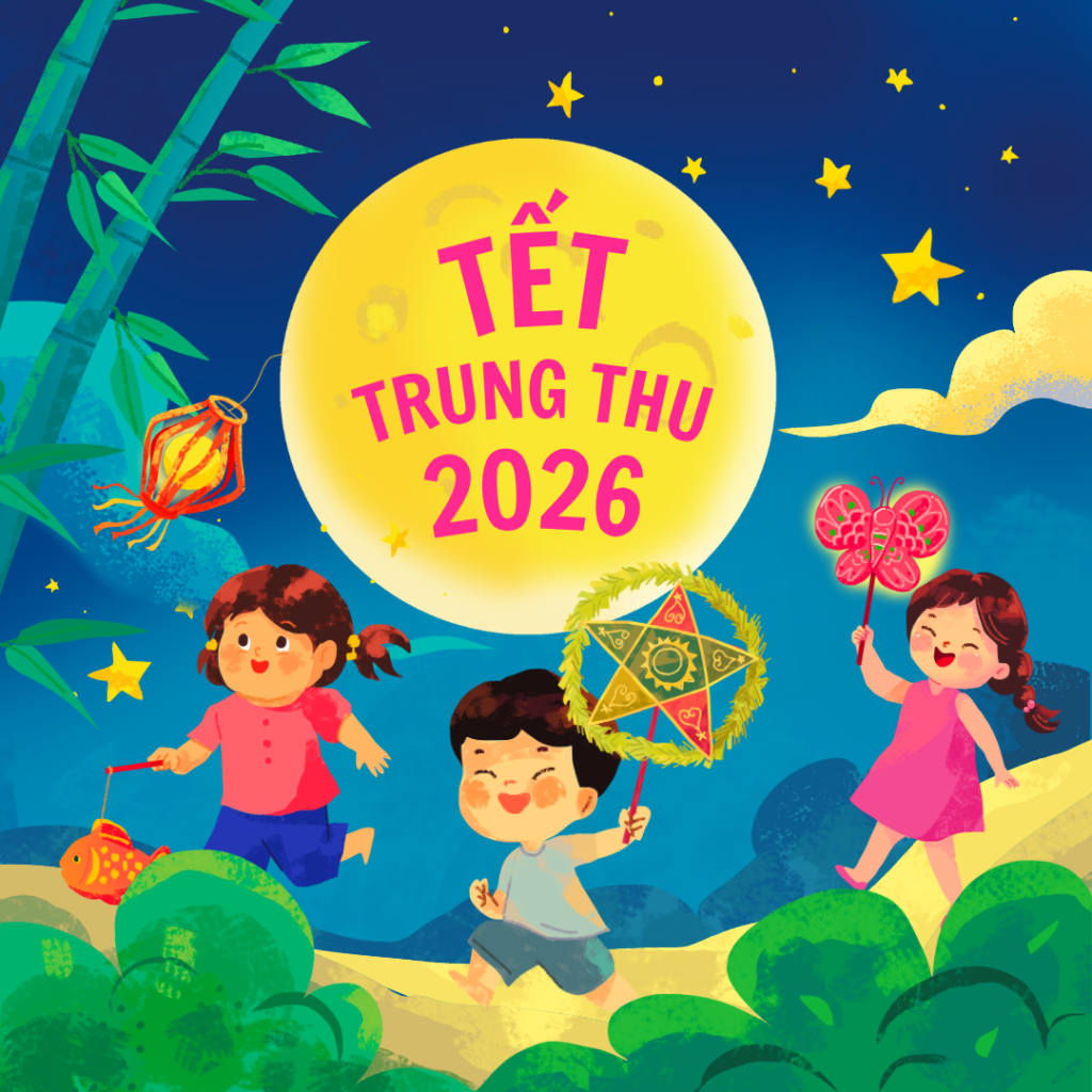 Mẫu 6: Poster trẻ em rước đèn vui nhộn