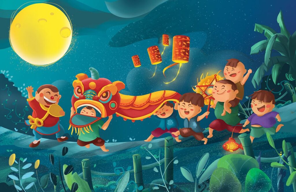 Phông nền sân khấu Khu Bé Vui Chơi